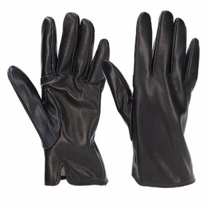 Attivoa tea vo men's black L size leather glove sheep leather lining cashmere smartphone correspondence for man ATLC001M