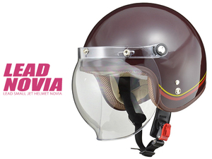  женский открывающийся и закрывающийся защита имеется шлем Lead промышленность NOVIAno- Via женский размер (55-57cm не достиг ) SG стандарт все объем двигателя соответствует 