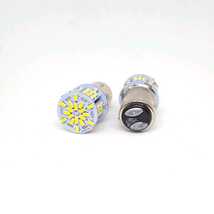 3014 1157 BAY15D S25 LEDバルブ 白 ホワイト 2個セット ブレーキランプ バックランプ 12V 54SMD 54連 ダブル 車 バイク C99 _画像3