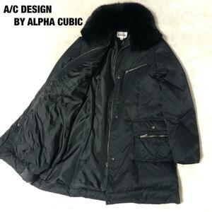 A/C DESIGN BY ALPHA CUBIC coat black 11AR