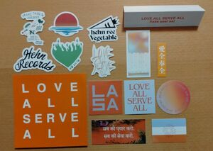 藤井風 TOUR グッズLAAT シール LOVE ALL SERVE ALL flake seal set (13枚入) 