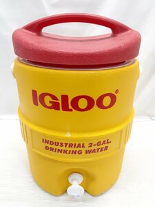 §　A27209　IGLOO　イグルー　ウォータージャグ　2ガロン　約7.6リットル　イエロー/レッド　給水　アウトドア　中古