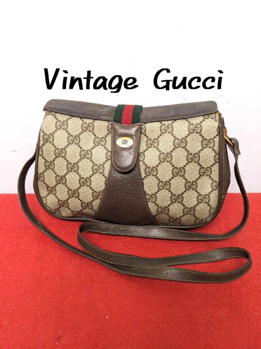 大人気 レア】GUCCI グッチ ヴィンテージ シェリー ショルダーバッグ