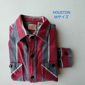 HOUSTON★ヘビーオンス★ツイルワークシャツ★USED★M