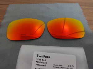 処分価格！★オークリー ツーフェイス 用 カスタム偏光レンズ RED Color Polarized 新品　Oakley TWO FACE Sunglasses　TWOFACE