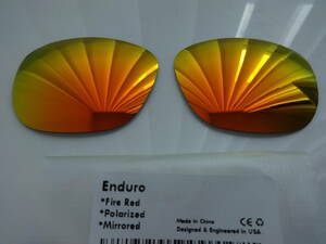 処分価格！★オークリー エンデューロ ENDURO 用 カスタム偏光レンズ　RED Color Polarized★ 