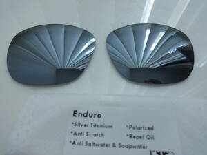 POLARIZED刻印入り！処分価格！★オークリー エンデューロ ENDURO 用 カスタム偏光レンズ　SILVER Color Polarized★ 