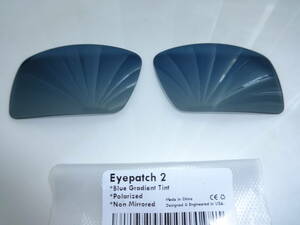 処分価格！★オークリー EYEPATCH EYE PATCH 2 アイパッチ（2含む）用 カスタム偏光レンズ BLUE GRADIENT Color POLARIZED 新品 