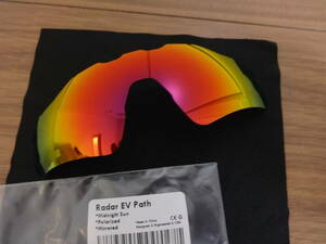 処分価格★ オークリー レーダーEV パス アジアンフィット用 カスタム偏光 レンズ Radar EV Path OO9275 MIDNIGHT SUN Color polarized