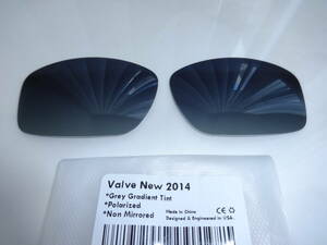 ★オークリー バルブ　VALVE NEW 2014 OO9236用 カスタム偏光 レンズ GREY GRADIENT TINT Color Polarized 新品 