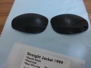 処分価格！★オークリー ストレートジャケット1999用 カスタム偏光レンズ Straight Jacket 1999 STEARTH BLACK Color Polarized 新品