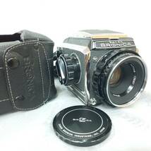 ◎ゼンザブロニカ◎Zenza Bronica S2 6X6判 / NIKKOR-P 1:2.8 f=7.5cm 純正カメラケース・ストラップ付 中古現状 現品限り_画像1