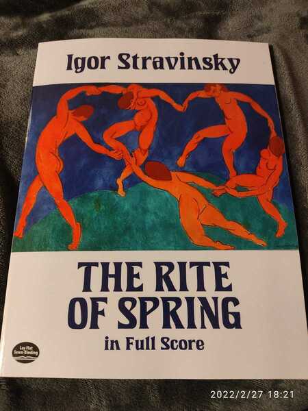 『春の祭典』ストラヴィンスキー オーケストラ フルスコア 輸入楽譜 新品未使用 送料無料 匿名 かんたん決済