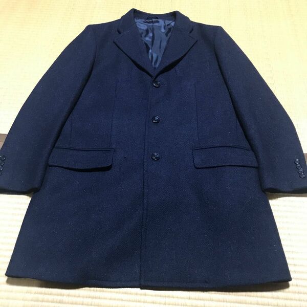 OXFORD CLASSIC×HARRIS TWEED シングル ウールチェスターコート M 166306-88 (o^^o)です