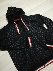  Parker Zip up kiss mark black lady's L Golf etc. sport water-repellent material?