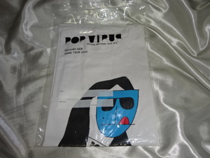 送料185円・H-603■ 星野源 未着用の POP VIRUS Tシャツ Mサイズ　ニセ明・ブルー　DOME TOUR 2019