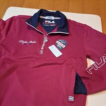 【新品タグ付き】 FILA Biella Italia 1911 ハーフジップトレーナー フィラ メンズS ポリエステル95% ポリウレタン5% 長袖_画像5