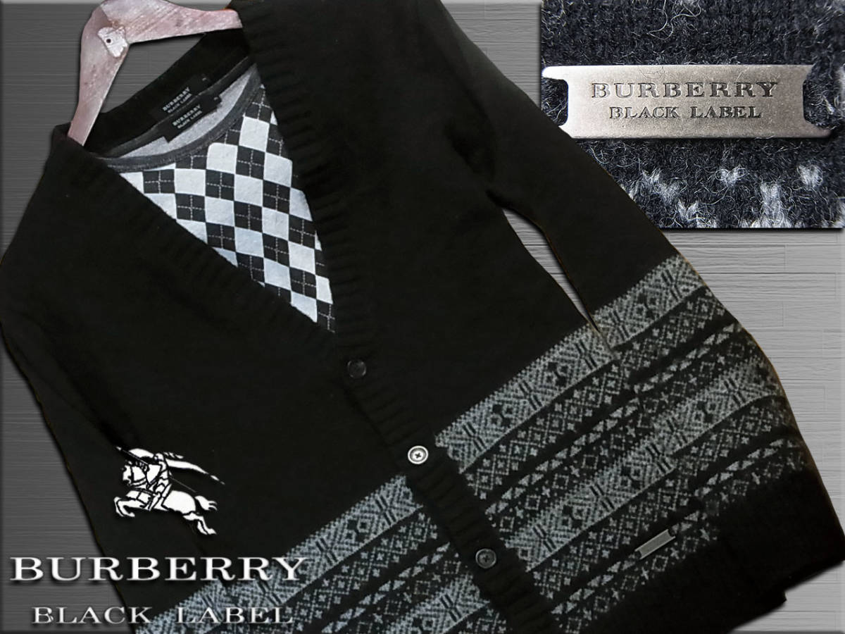 BURBERRY BLACK LABEL バーバリーブラックレーベル ロゴ刺繍