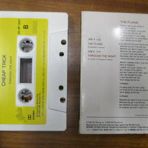 S-3624【カセットテープ】シングル 国内版 チープ・トリック 永遠の愛の炎 CHEAP TRICK THE FLAME / THROGH THE NIGHT cassette tapeの画像2