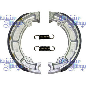 【SOK403S】99-07.カワサキ.EJ650.W650.リヤ.ブレーキシュー.スプリング付の画像1