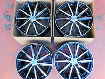 新品 未使用 4本Set 18ｘ7.0J+53 5H PCD114.3 STEINER SF-V ブラック/ポリッシュ BP 売切_画像1