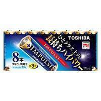 アルカリ乾電池 長持ちハイパワー 単3形 8本入 東芝 インパルス LR6H 8MP 17-2014