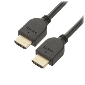 HDMIケーブル HDMIやわらかケーブル スリムタイプ ハイスピード 2m｜VIS-C20HDS-K 05-0558 オーム電機