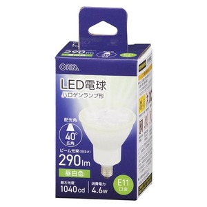 LED電球 ハロゲンランプ形 E11 広角タイプ 4.6W 昼白色｜LDR5N-W-E11 5 06-4726 オーム電機