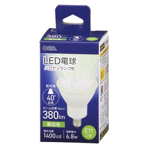 LED電球 ハロゲンランプ形 E11 広角タイプ 6.8W 昼白色｜LDR7N-W-E11 5 06-4730 オーム電機