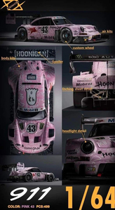 ERROR 404 1/64 ポルシェ 911 Hoonigan Pink #43 Ken Block レジン 599台限定