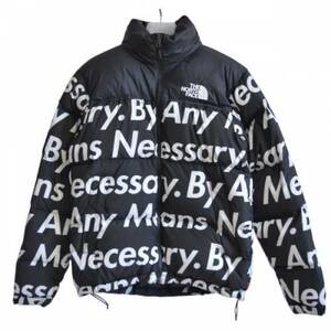 SUPREME シュプリーム × The North Face ザノースフェイス BY ANY MEANS NUPTSE JACKET ダウンジャケット ブラック S R2A-246313