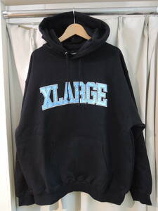 X-LARGE XLARGE XLarge COLLEGE LOGO HOODED SWEATSHIRT black XL size popular commodity 