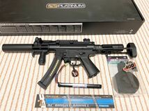 CYMA MP5K Enhanced ☆豪華フルセット・弾道向上カスタム・11.１Vリポバッテリー・ドラムマガジン☆ 電子トリガー搭載 クルツ H&K マルイ _画像1