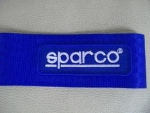 SPARCO スパルコ　 ロゴ入り牽引ベルト ロープ フック オリジナルブルー ドリ車・走行会など送料込み_画像2
