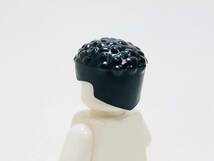 【新品未使用】レゴ　LEGO　ミニフィグ　ヘアー　ヘア　パンチ　癖毛　ブラック　黒_画像2