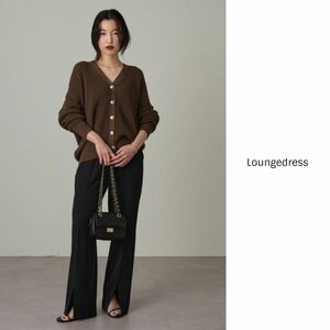 1.6万☆ラウンジドレス Loungedress/ガリャルダガランテ☆洗える ツイルスリットパンツ Mサイズ☆A-O 6899