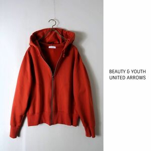 1.2万☆ユナイテッドアローズ/BEAUTY & YOUTH☆洗える ヘビースエットジップパーカー 日本製☆K-M 6975