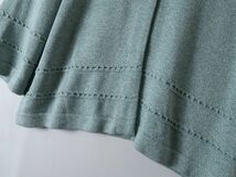 超美品☆エッシュ esche☆洗える 編み柄ニットジャケットカーディガン 40サイズ 日本製☆N-H 7219_画像6