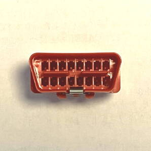 OBD2ローコスト赤カプラー【8個セット】(OBD-II DLC3コネクタ)ダイアグ車両診断16ピンコネクタ(J1962M J1962F CAN)