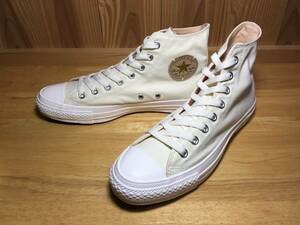 ★CONVERSE コンバース ALL STAR オールスター 白 ホワイト スエードパッチ 8.5インチ 27.0cm 未使用品 検 ハイカット チャック テイラー