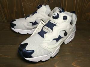 ★Reebok リーボック INSTAPUMP FURY ポンプ フューリー OG ライトグレー×紺 29.0cm 未使用品 検 クラシック スニーカー