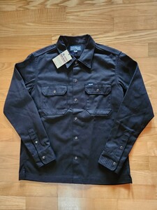 新作　送料込★IRON HEART　アイアンハート　IHSH-364 T/C メカニック長袖ワークシャツ SHIRT バイカー　BLACK XXL