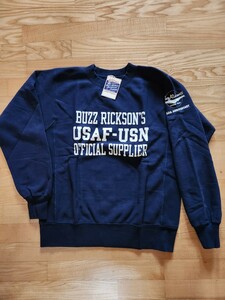 SALE! 送料込★東洋　BuzzRickson's バズリクソンズ　BR69193 HORIZONTAL KNITTING ヘヴィーウエイト　トレーナー　30周年記念 ネイビー　M