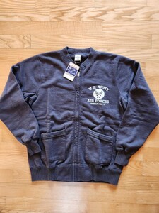 　送料込★東洋　BuzzRickson's バズリクソンズ　BR65601 Zipスウェット FULL ZIP CREW SWEAT U.S.ARMY ブラック　XXL