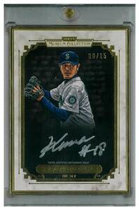 岩隈久志 2014 TOPPS MUSEUM COLLECTION GOLD AUTO /15 直筆サイン