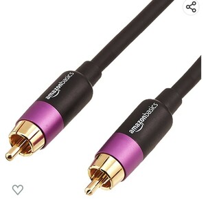 スピーカーケーブル サブウーファーケーブル 4.6m １本　RCA オーディオケーブル サブウーファー デジタルオーディオ　同梱不可