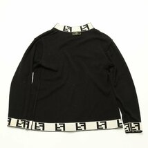 ■1円■美品■フェンディ■ズッカ■FF ロゴ■長袖 ニット■アパレル■服 洋服 人気 定番 おしゃれ ブラック レディース MNT I19-9_画像7