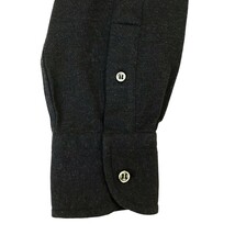 未使用タグ付 GUY ROVER ギローバー 長袖 ポロシャツ コットン SLIM FIT スリムフィット ロング チャコールグレー M ITALY_画像3