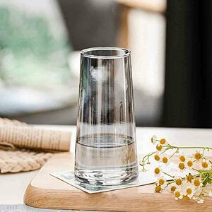 SwPotato 花瓶 ガラス 花瓶 おしゃれ 花器 一輪挿し フラワーベース 北欧 装飾家の装飾 ガラス製 シンプル 15CM