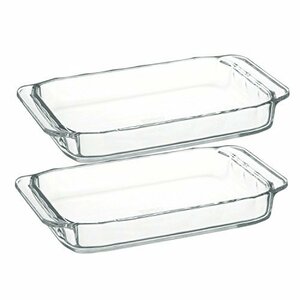 iwaki イワキ 耐熱ガラス オーブントースター皿 グラタン皿 700ml ベーシック 2枚セット KSKC3850-・・・